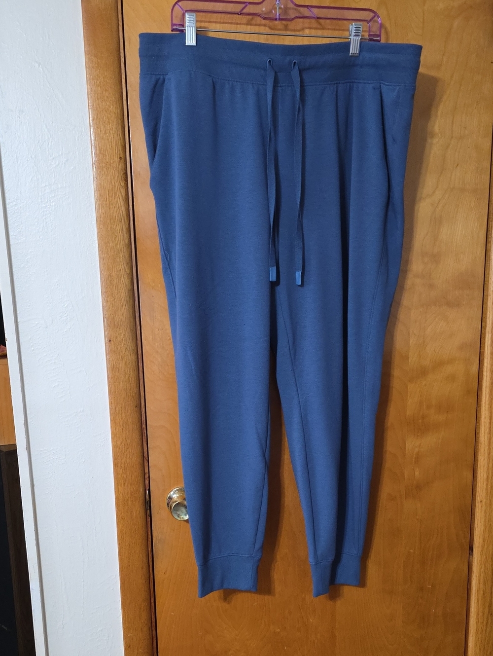 Athletic Works Ladies Navy Blue Drawstring Joggers